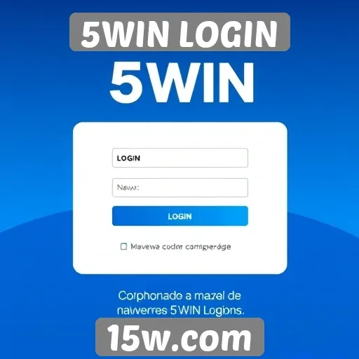 Explorando a interface do site 5WIN LOGIN