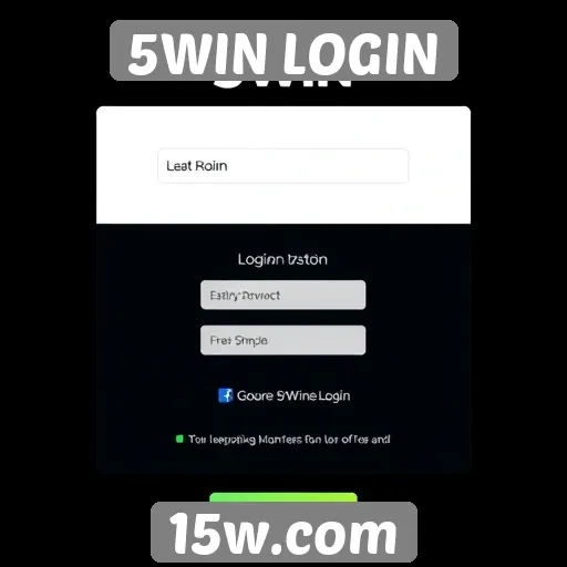 Interface do usuário do 5WIN LOGIN é intuitiva